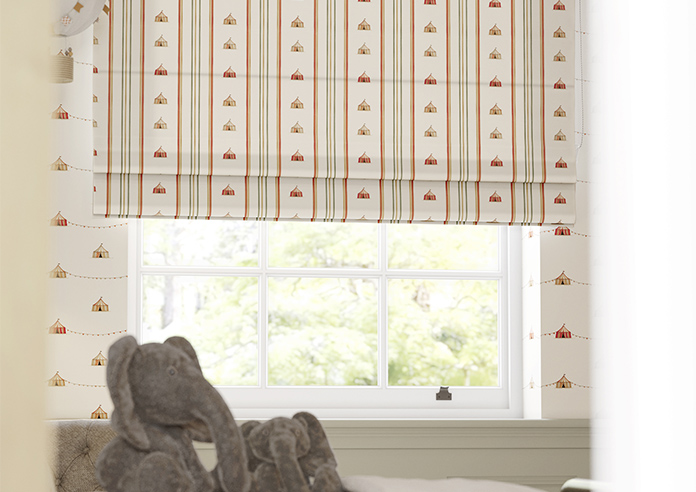 May Day, Tent Stripe Spice - Twist&Fit Roman Blind - Image 5